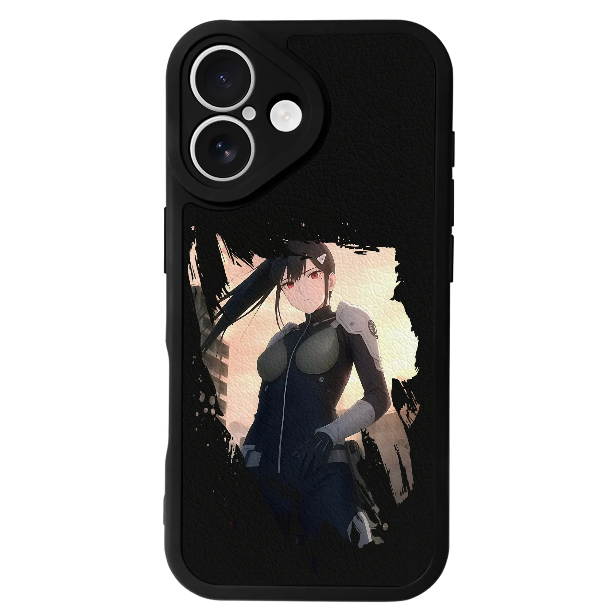 怪獣8号 グッズ,亜白ミナ - IPhone 16シリーズ対応 ・ シリコンスマホケース ・ レザー調 ・ 高精度フィット ・ 耐衝撃 ・ ワイヤレス充電対応 ・ 精密カット